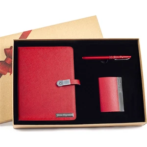Hediye Rengi Isme Özel Usb'li Defter Kartvizitlik ve Roller Kalem Seti Tasarım Kutulu 16GB
