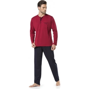 Pierre Cardin 5560 Erkek Çeyizlik Beşli Rop Pijama Takım - Bordo