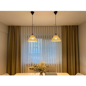 Ikili Rattan Sarkıt Avize