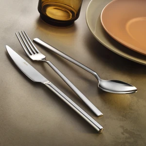 5500 Parlak 16 Parça 4 Kişilik Tatlı Çatal Kaşık Bıçak Takımı