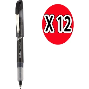 Lp-68 Roller Kalem Liquid Pen Konik Uç 12'li Siyah