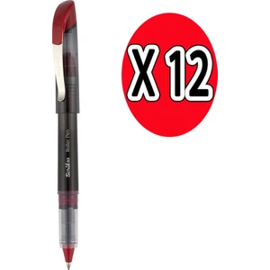 Lp-68 Roller Kalem Liquid Pen Konik Uç 12'li Kırmızı