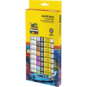 Nova Color NC-2004 Akrilik Boya Tup 12'li 12 ml