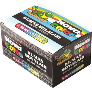 Nova Color NC-188 Kumaş Boya Şişe 30 ml 6 Renk