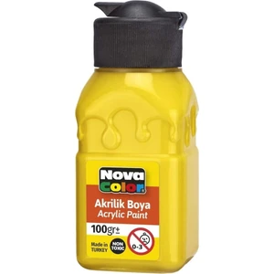 Nova Color NC-2010 Akrilik Boya Şişe 100 cc Sarı