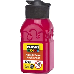 Nova Color NC-2011 Akrilik Boya Şişe 100 cc Kırmızı