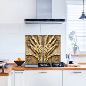 2' li 40x52 cm Başak 2 Desenli Cam Kesim Tablası ve Ocak Koruma