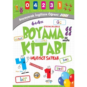 Etkinliklerle Boyama Kitabı Ingilizce Sayılar - Emrecan Zengin