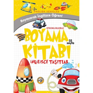Etkinliklerle Boyama Kitabı Ingilizce Taşıtlar - Emrecan Zengin