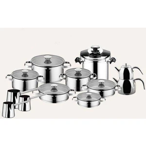 Çeyiz Seti Prestige 22 Parça Lilyum Plus Çelik Tencere Seti