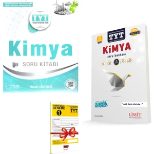 Palme Yayıncılık TYT Kimya Soru Kitabı ve Limit Yayınları TYT Kimya Soru Bankası Seti - Deneme