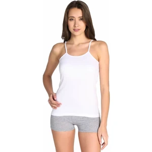 Kadın Beyaz 3 Lü  Paket  Elestan Likralı Ip Askılı Atlet 0146