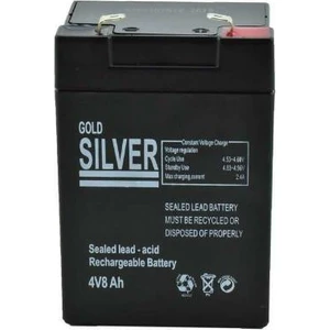 Gold Silver 4 Volt 8 Amper Akü 4 V 8 A Bakımsız Kuru Akü