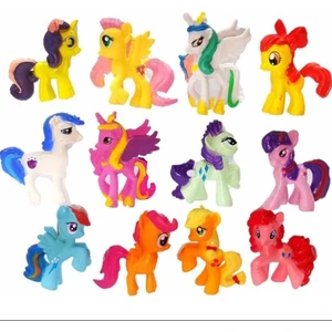 12 Figür Kanatlı Pony Oyuncak Atlar