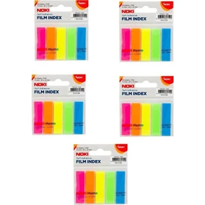 Memo Film Inde x 5 Renk 12 x 45 mm 25 Yp. 5'li