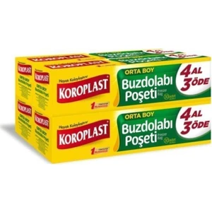 Buzdolabı Poşeti 4 Al 3 Öde Orta Boy 80 Lix 2li