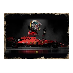 F1 Yarış Arabası Mdf Tablo