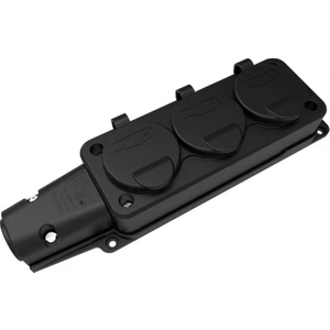 Bemis, 1/16A.220V.IP54 Kaucuk Üçlü Grup Prız, BK1-1402-3613
