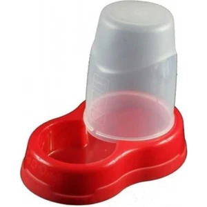 Pet Style Hazneli Su ve Mama Kabı 1.5 lt Kırmızı Köpek ve Kedi İçin