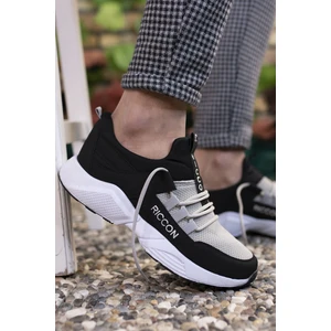 Siyah Buz Kadın-Erkek Sneaker Anatomik İç Taban ve Kaymayan Taban 0012072