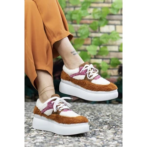 Tarçın Kadın Tüylü Sneaker 0012106