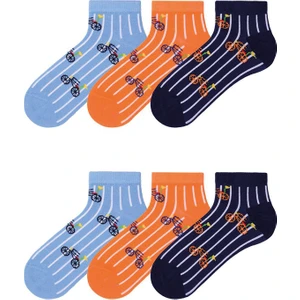 Mem Socks 6'lı Bisiklet Desenli Çocuk Patik Çorap