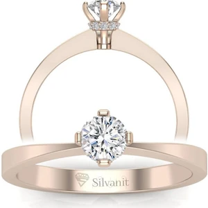 Silvanit Pırlanta 0,35 Karat G Renk Uluslararası Sertifikalı Pırlanta Tektaş Yüzük