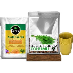 Dereotu Tohumu 30'lu Toprak ve Saksı Seti