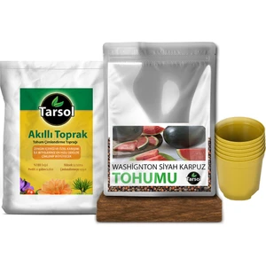 Siyah Karpuz Tohumu 30'lu Toprak ve Saksı Seti