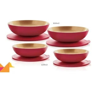 Berrak Kırmızı Gold Orta Set