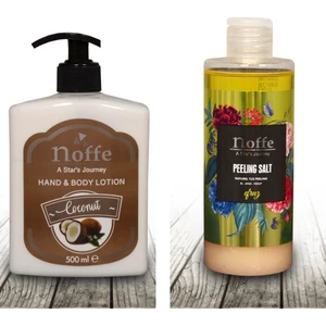 El-Ayak Vücut Bakım Nemlendirici 500ML + Noffe El-Ayak Vücut Tuz Peeling 250ML