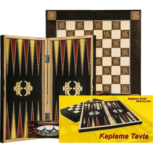Ahşap Kaplama Tavla Büyük Boy