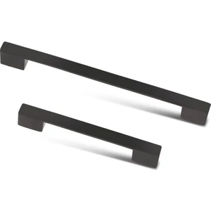 Trsi Mobaks Nergis Köprü 160 mm Mat Siyah Çekmece Dolap Vestiyer Mutfak Kulpları