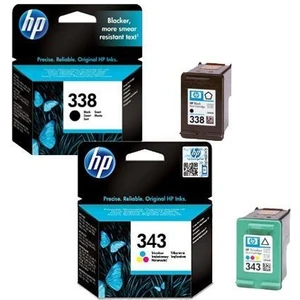 Hp 338 + 343  C8765EE C8766EE Siyah ve Renkli Kartuş Seti
