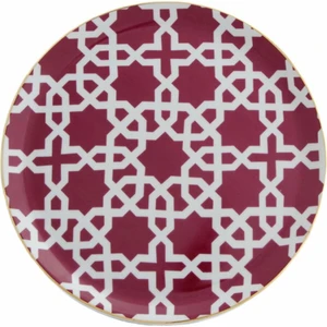 162925 Morocco 24 cm Düz Tabak Fuşya D5