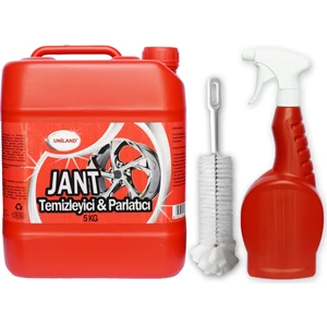 Jant Temizleyici ve Parlatıcı 5 kg + Sprey + Fırça