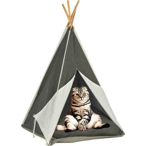 Pet Pretty Kedi ve Köpek Için Kızılderili Çadırı 40X40X75 cm