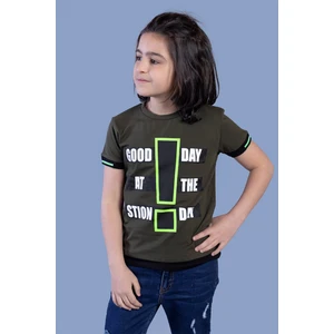 Toontoy Erkek Çocuk Neon Uyumlu Baskılı Garni Detaylı Tişört