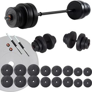 105 Kg Vinyl Kaplama Halter Ve Dambıl Seti Ağırlık Seti