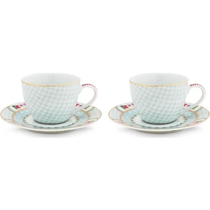 Pip Studio Blushing Birds Ikili Beyaz Kahve Fincanı Seti 120 Ml.