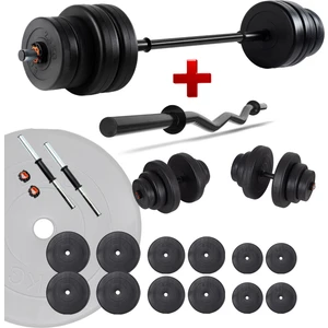78 kg Z Bar Halter Seti ve Dambıl Seti Ağırlık Fitness Seti