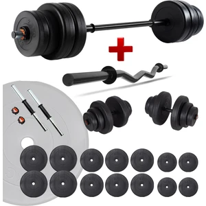 88 kg Z Bar Halter Seti ve Dambıl Seti Ağırlık Fitness Seti