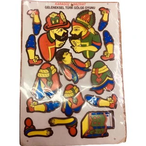 Karagöz & Hacivat - Geleneksel Gölge Oyunu - Kukla Seti