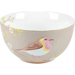 Pip Studio Pip Kuş Desenli Haki Kase 15 cm