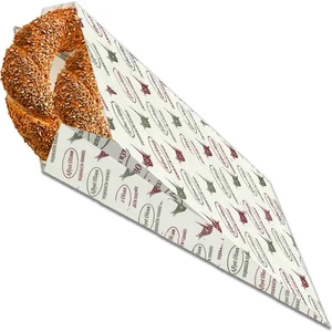 Körüklü Simit Kese Kağıdı 16X7X24 cm Beyaz Yağlı 10 kg