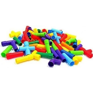 Eğitici Öğretici Boru Şeklinde 56 Parça Yapı Inşa Oyun Çocuk LEGO Seti Oyunu Eğitsel