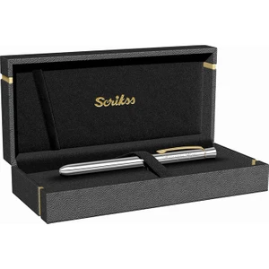 Isme Özel Scrikss Multifonksiyon Kalem Gold Krom
