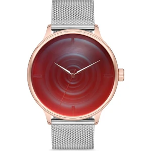 Aqua Di Polo 1987 Erkek Gümüş Hasır Kordonlu Analog Kol Saati APWS009801
