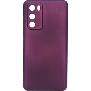 Huawei P40 Uyumlu Suide Silikon Kılıf Mürdüm