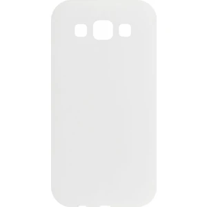 Samsung Galaxy E500 E5 2015 Uyumlu Subzero Arka Koruma Silikon Kılıf Beyaz